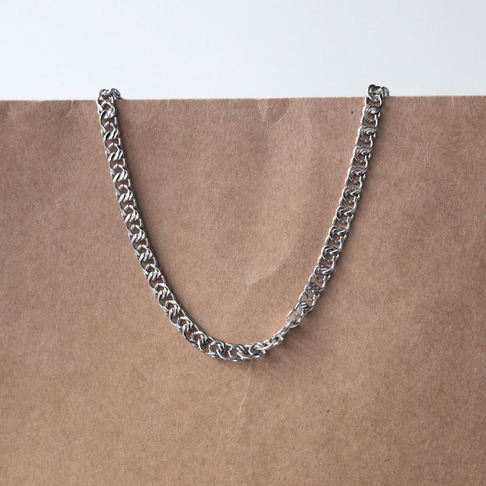 N042ネックレスチョーカーサージカルステンレス金属アレルギー対応ゴールドシルバーチェーン幅広レディース女性おしゃれ人気付けっぱなし錆びないk18コーティング調整可能ギフトプレゼント