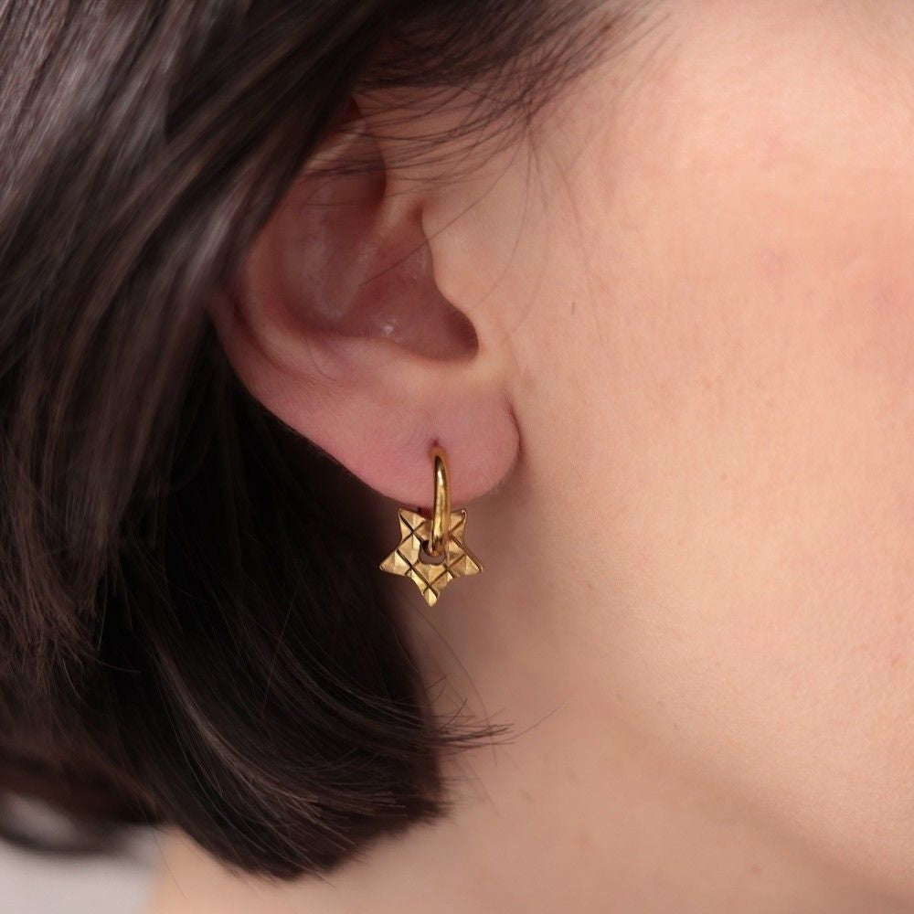 P013 Pierce 2way Surgical Stainless Steel Hypoallergenic Daily Wear Minimal Elegant Ladies Popular Gift