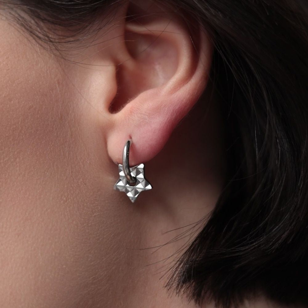 P013 Pierce 2way Surgical Stainless Steel Hypoallergenic Daily Wear Minimal Elegant Ladies Popular Gift