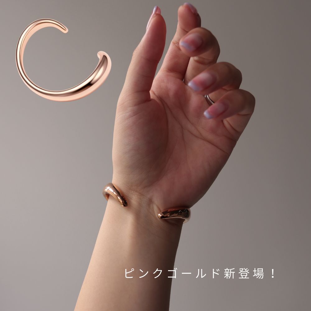 【980円OFFクーポン配布中】N213バングルサージカルステンレス金属アレルギー対応調節可能ぷっくり高級感高見え錆びないおしゃれ個性シンプルウェーブレディース女性ギフトプレゼントデイリー大ぶり人気高レビュー