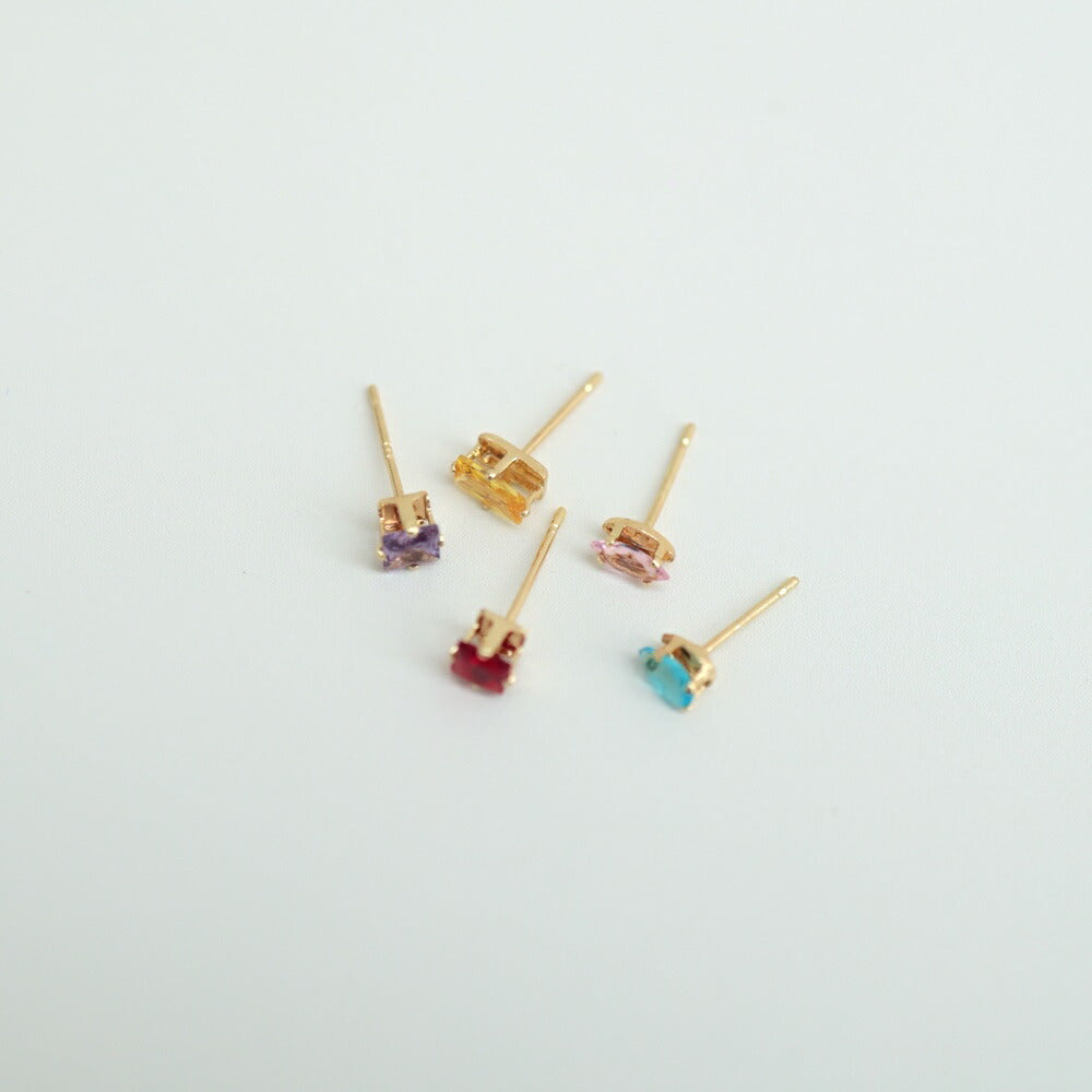 【最大35％OFFクーポン配布中】【5点セット】P120ピアスミニピアスカラフル華奢上品高見え高級感ピンクレッドパープルイエローブルーシンプルギフトプレゼントおしゃれ女性レディースaccessory