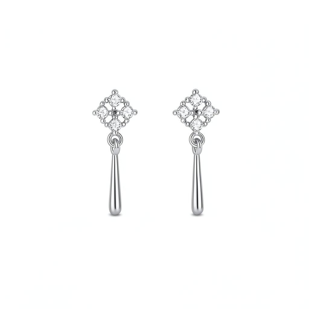 P057 Pierce Earrings Elegant Gift Stylish Minimal Ladies