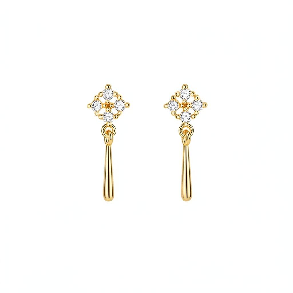 P057 Pierce Earrings Elegant Gift Stylish Minimal Ladies