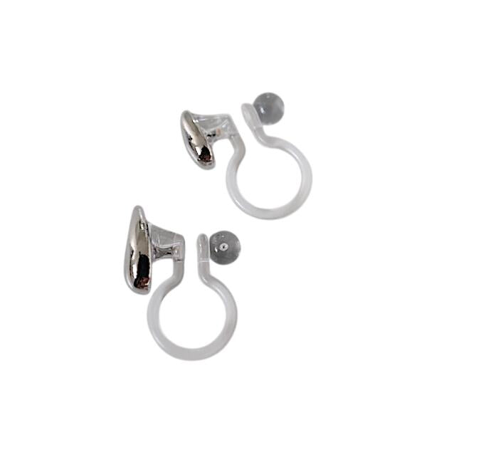 P344 Pierce Earrings Delicate Silver Gold Gift Stylish Minimal Popular Ladies