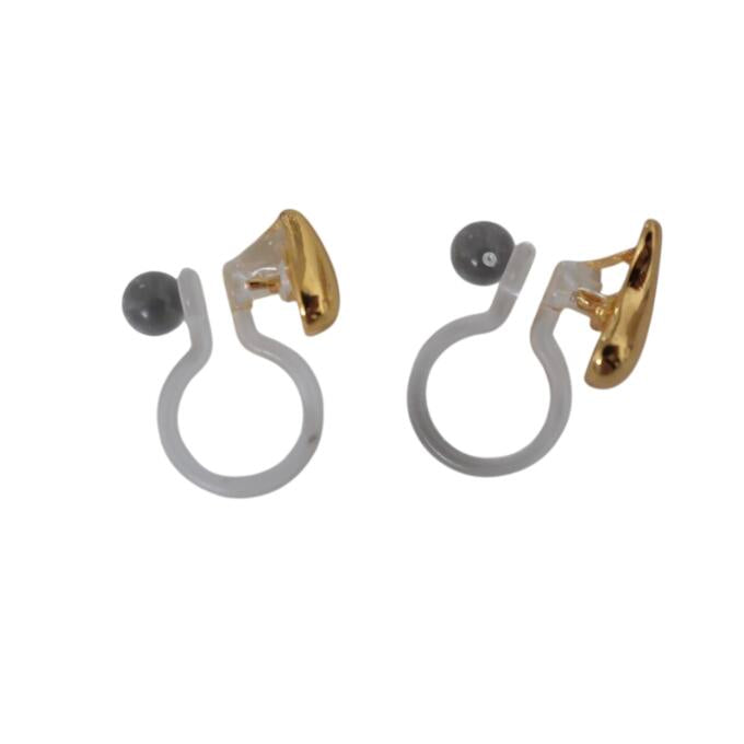 P344 Pierce Earrings Delicate Silver Gold Gift Stylish Minimal Popular Ladies