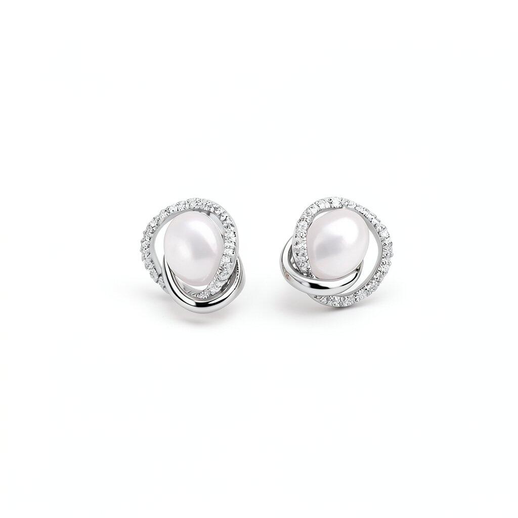 P032 Pierce Earrings Delicate Design Gold Minimal Gift Stylish Ladies 2