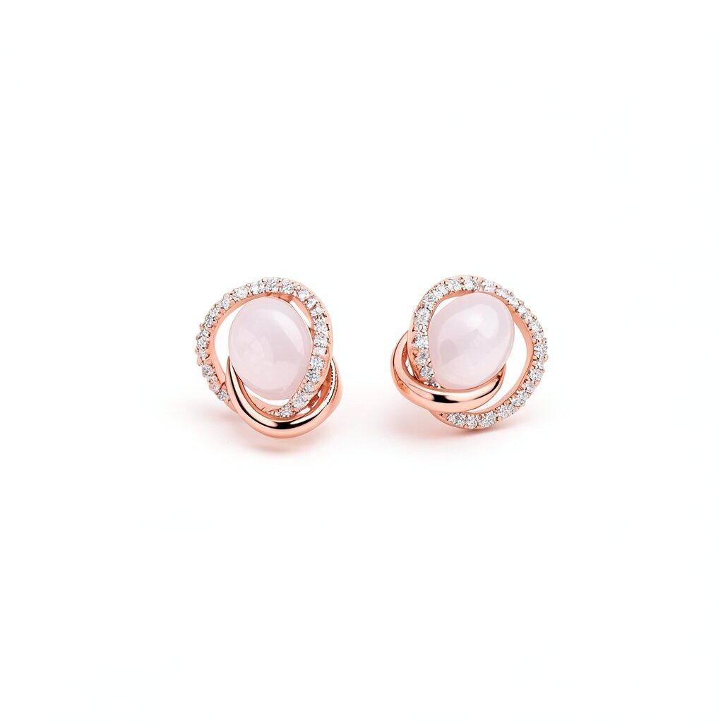 P032 Pierce Earrings Delicate Design Gold Minimal Gift Stylish Ladies 2