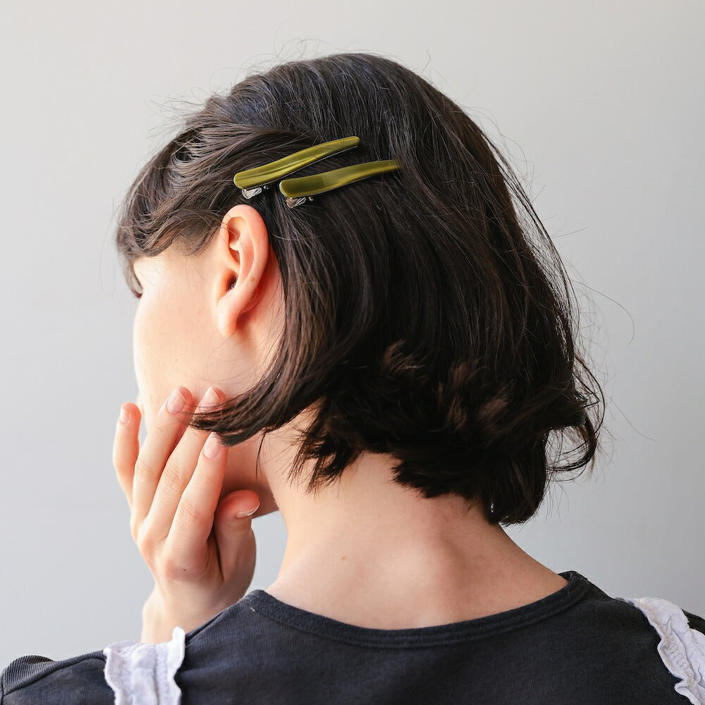 【2点セット】H019ヘアピンマーブル柄レディースアクリルヘアアクセサリー髪留め前髪サイド留めスリムニュアンスカラー大人かわいいおしゃれシンプルきれいめカジュアルデイリーヘアアレンジプレゼント