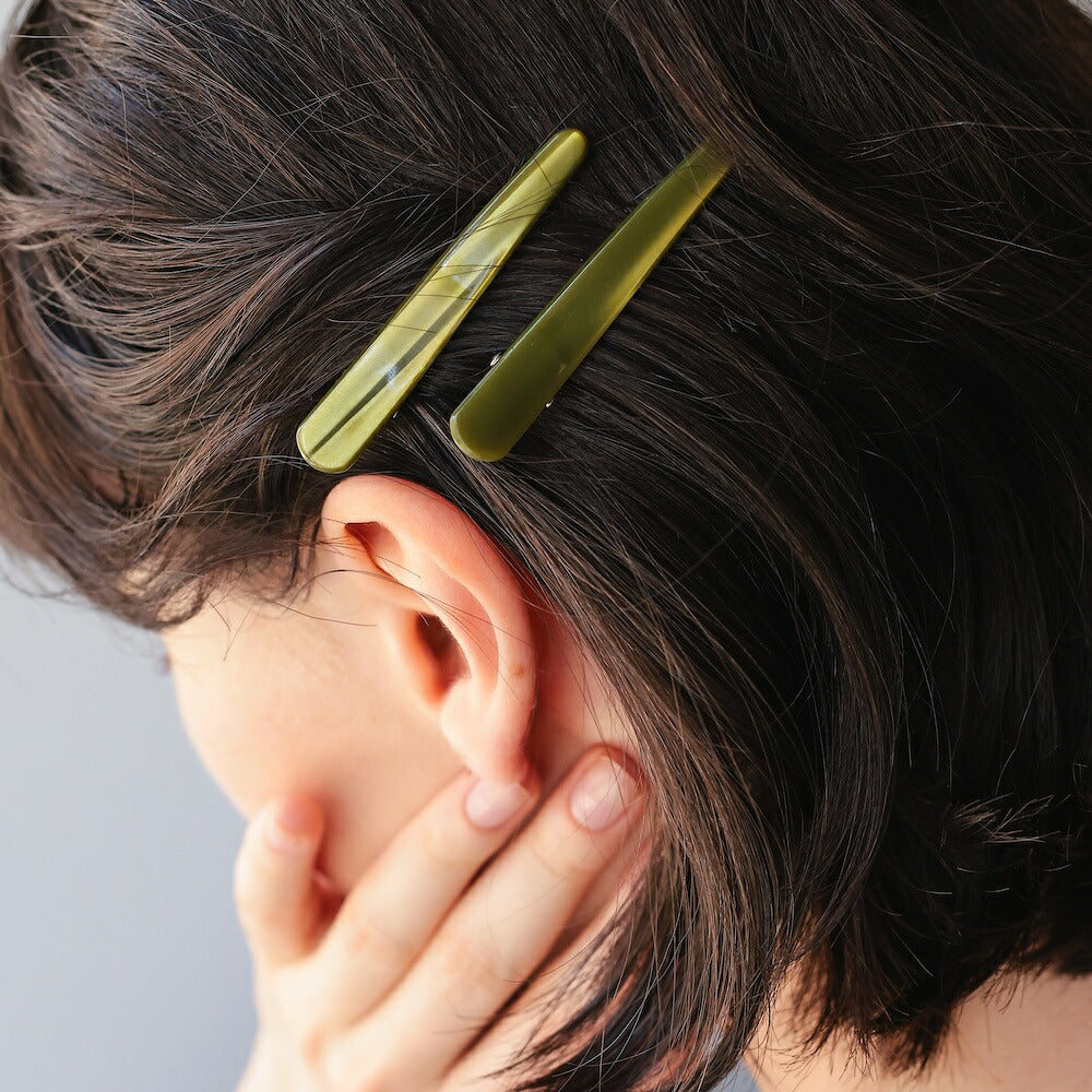 【2点セット】H019ヘアピンマーブル柄レディースアクリルヘアアクセサリー髪留め前髪サイド留めスリムニュアンスカラー大人かわいいおしゃれシンプルきれいめカジュアルデイリーヘアアレンジプレゼント