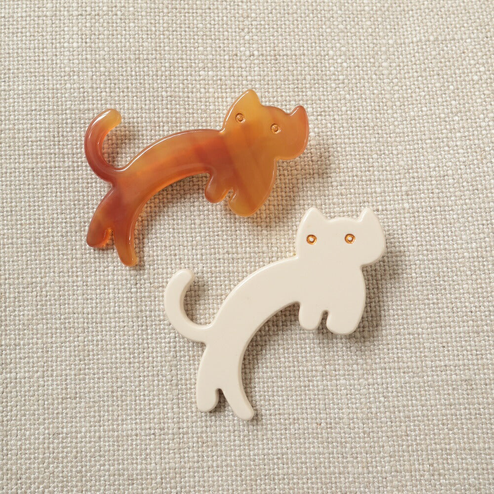 H009ヘアピン猫モチーフレディースヘアアクセサリーアクリル合金ヘアクリップねこネコアニマル大人可愛いかわいいおしゃれまとめ髪前髪サイド留め普段使いデイリー猫好きギフトプレゼント