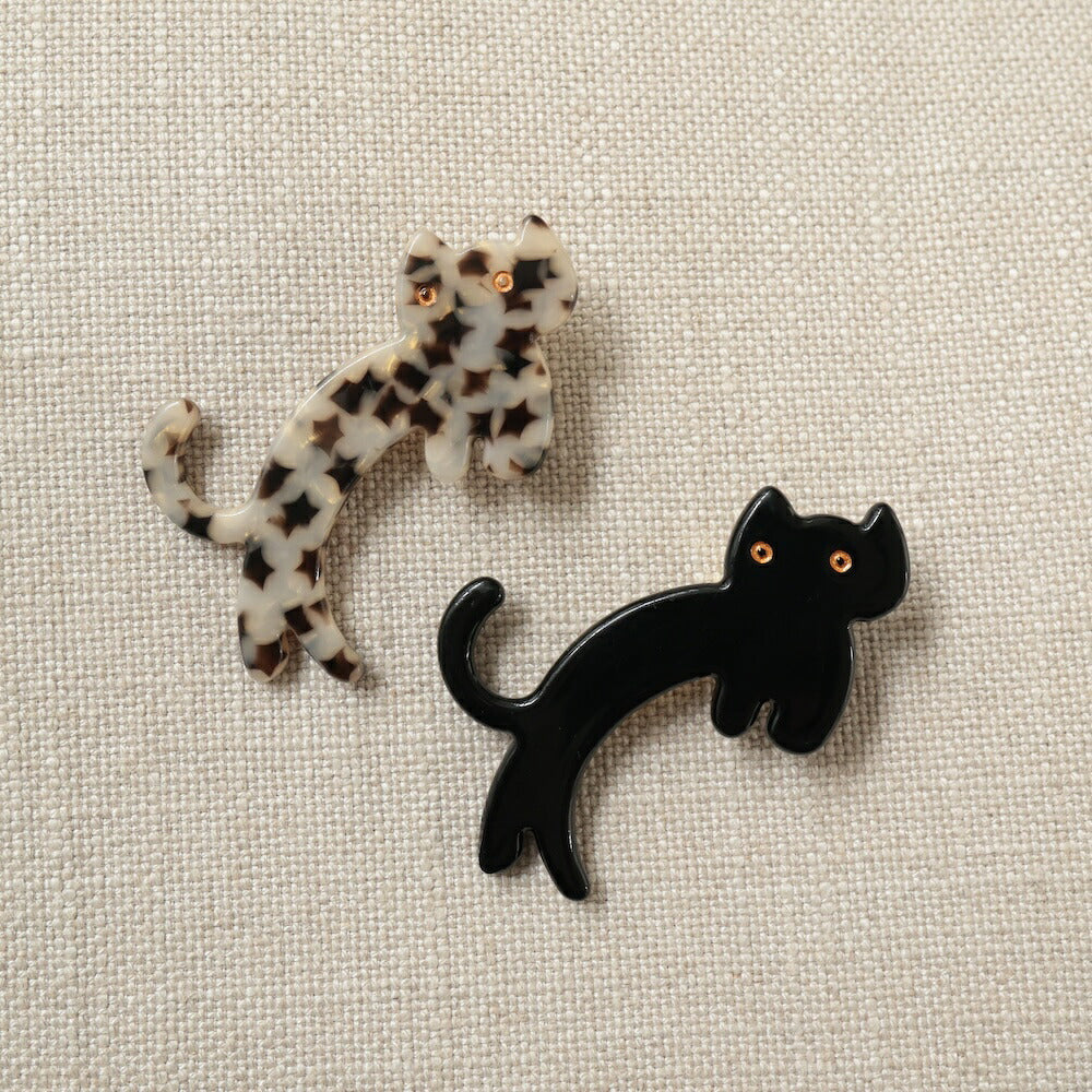 H009ヘアピン猫モチーフレディースヘアアクセサリーアクリル合金ヘアクリップねこネコアニマル大人可愛いかわいいおしゃれまとめ髪前髪サイド留め普段使いデイリー猫好きギフトプレゼント