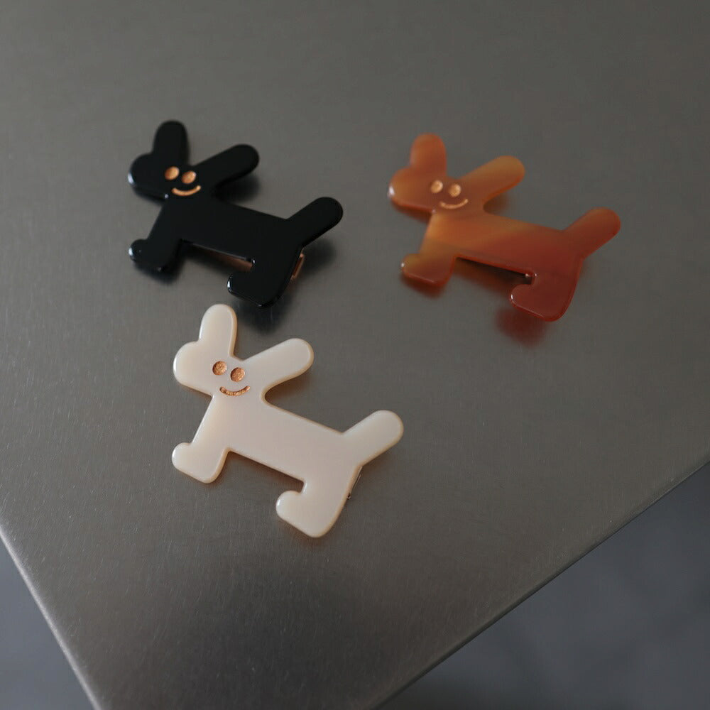 【980円OFFクーポン発行中】H048ヘアアクセサリーヘアピンヘアクリップ猫犬前髪クリップ髪留めレディースシンプルおしゃれオケージョンヘアアレンジブラックベッコウアイボリーバリュージュエリー