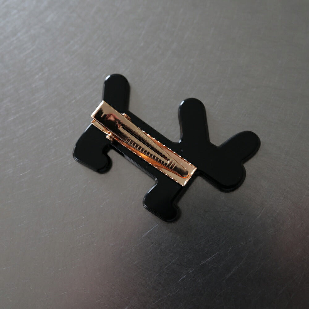 【980円OFFクーポン発行中】H048ヘアアクセサリーヘアピンヘアクリップ猫犬前髪クリップ髪留めレディースシンプルおしゃれオケージョンヘアアレンジブラックベッコウアイボリーバリュージュエリー