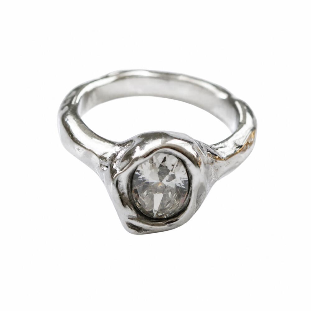 R013 Ring Ladies Hypoallergenic Surgical Stainless Steel K18 Gold Silver Stylish Gift accessory