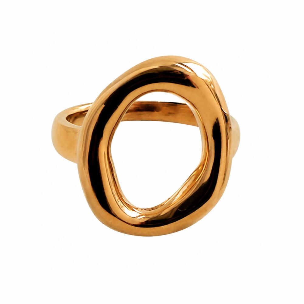 R023 Ring Ladies Hypoallergenic Surgical Stainless Steel K18 Gold Silver Stylish