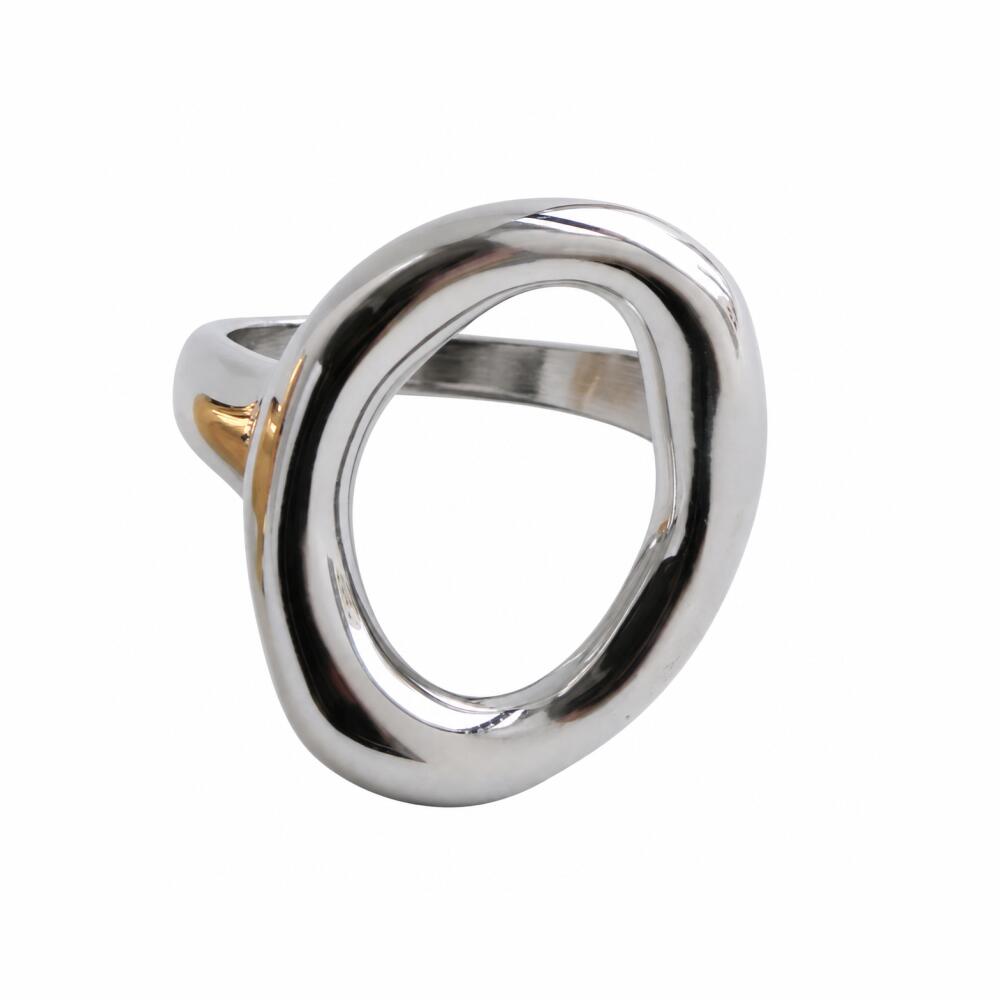 R023 Ring Ladies Hypoallergenic Surgical Stainless Steel K18 Gold Silver Stylish