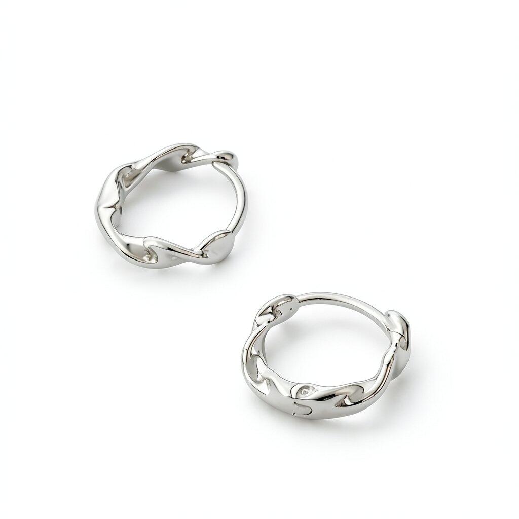 P166 Pierce silver925 Gold Silver Gift Stylish Minimal Ladies Popular ajiro 6qf