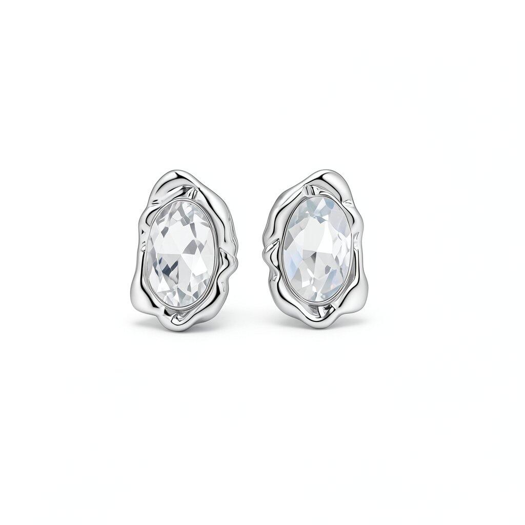 P083 Pierce Minimal Elegant Gold Silver Mens Gift Stylish Ladies