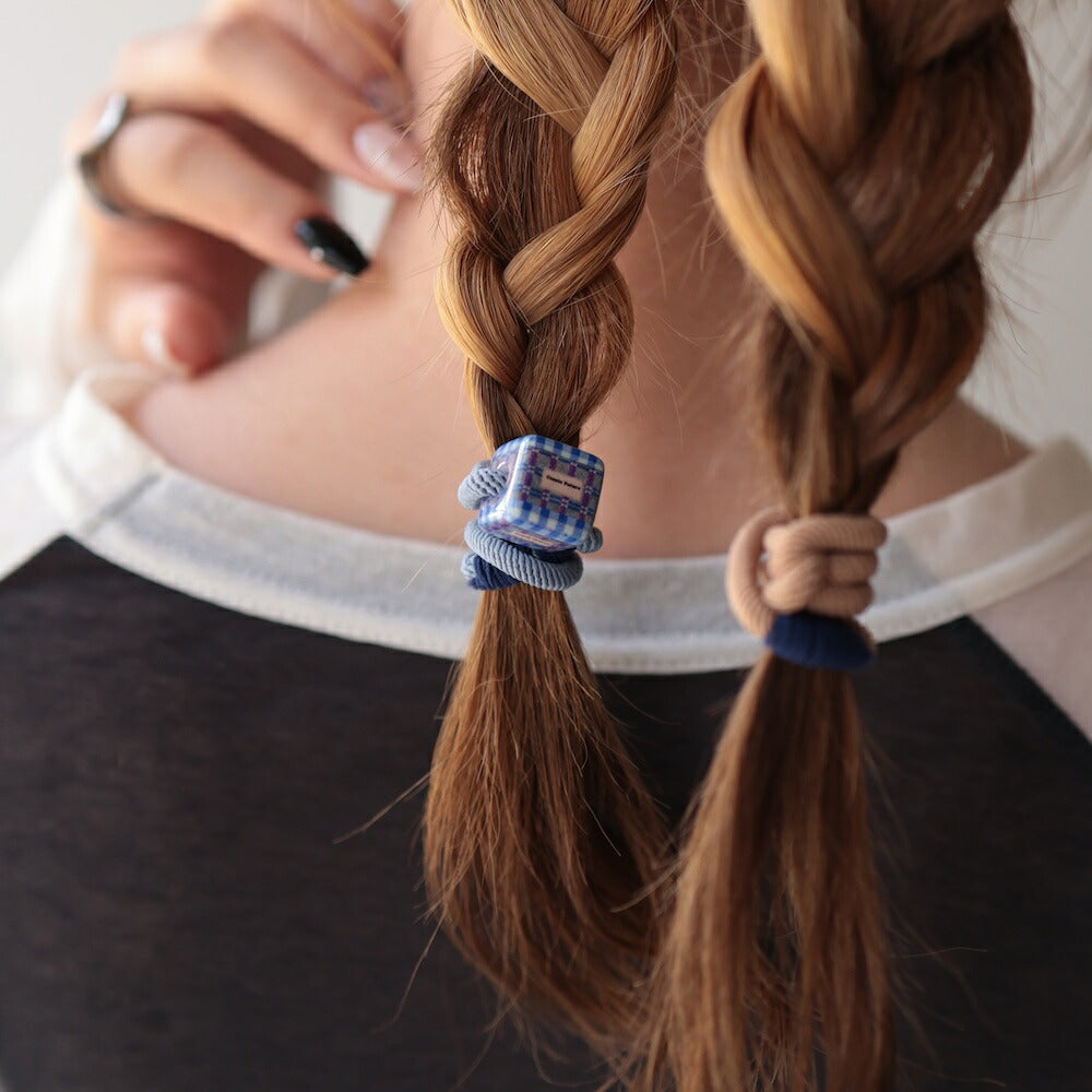 H072ヘアゴム3点セットスクエアモチーフ配色くすみカラーヘアアクセサリーレディース髪ゴム髪留めまとめ髪ヘアアレンジ大人可愛いおしゃれシンプルカジュアルデイリー普段使いギフト