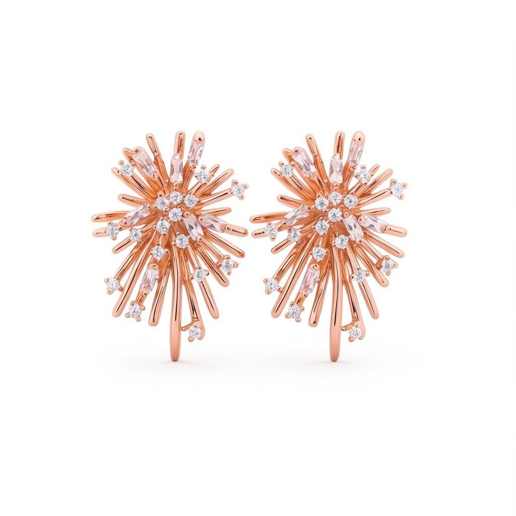 P226 Pierce Earrings Gold Silver Hypoallergenic Elegant Minimal Stylish Ladies Gift
