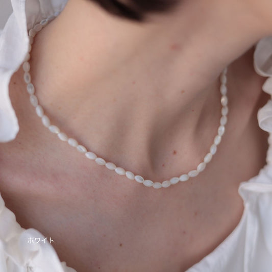N234 stainless simple shell necklace