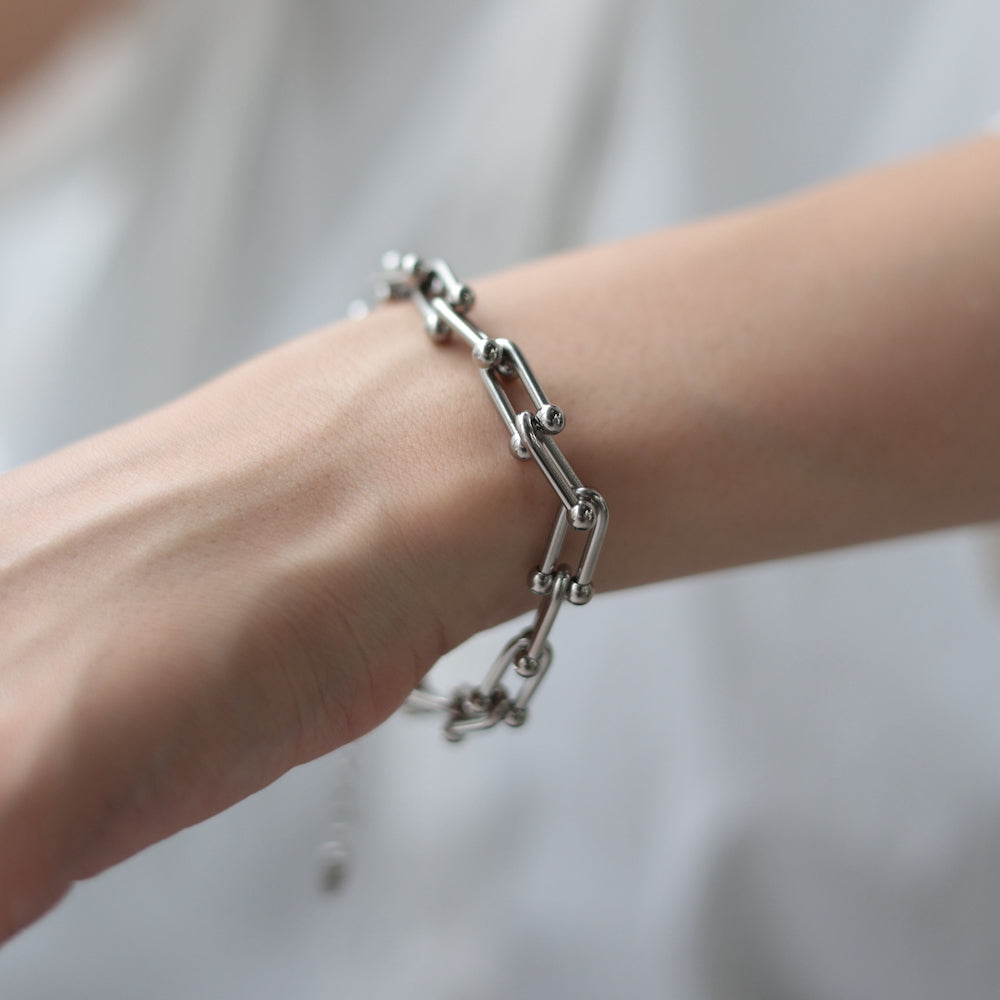 N102 stainless hard chain  bracelet