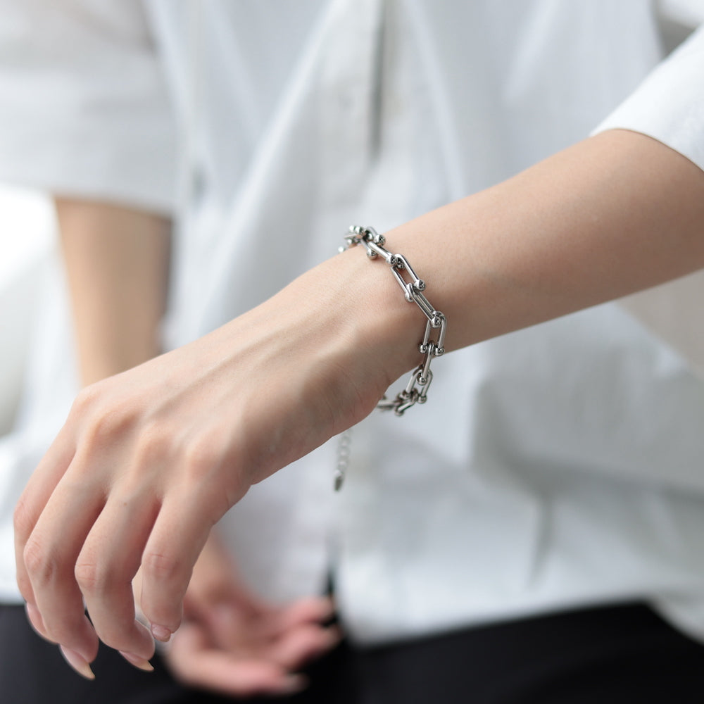 N102 stainless hard chain  bracelet