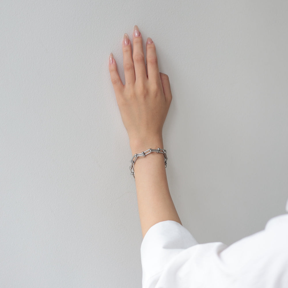 N102 stainless hard chain  bracelet