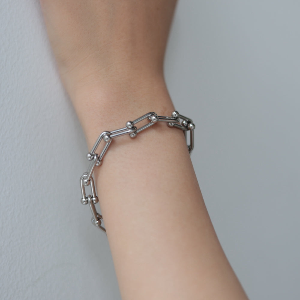 N102 stainless hard chain  bracelet