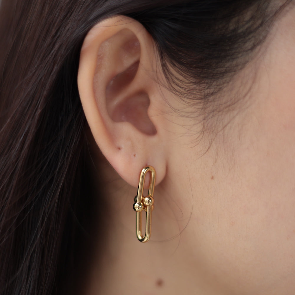 P383  stainless 2design chain pierce