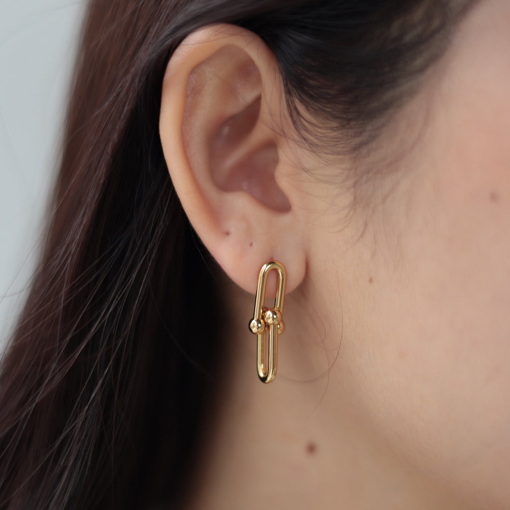 P383  stainless 2design chain pierce