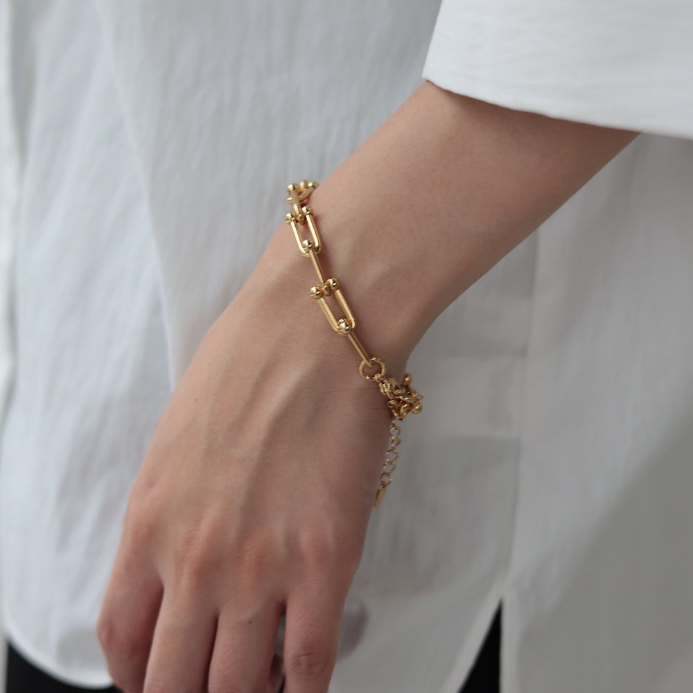 N102 stainless hard chain  bracelet