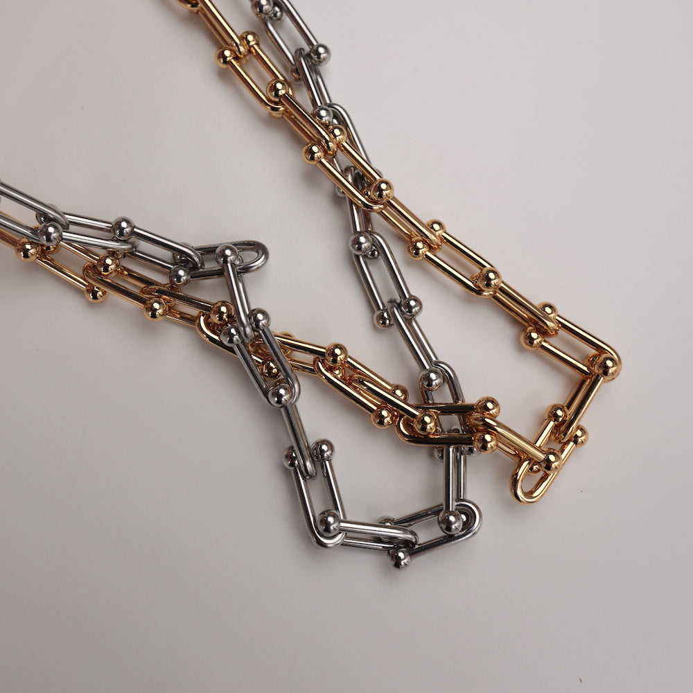N101 stainless hard chain necklace