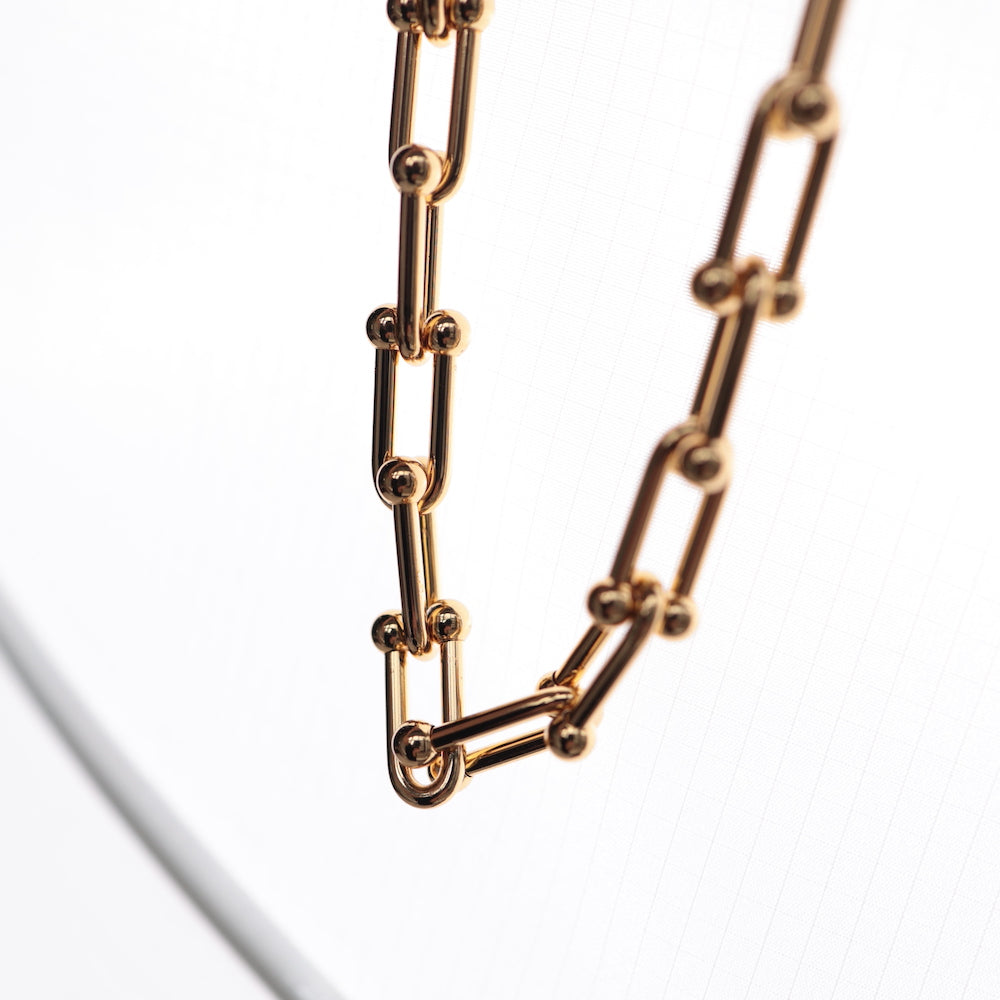 N101 stainless hard chain necklace