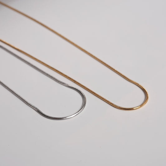 N178  stainless 3way long chain necklace