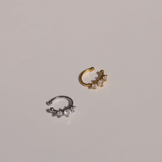 C126  silver925 brilliant slim earcuff