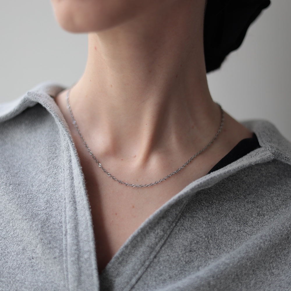 N253 stainless simple chain necklace
