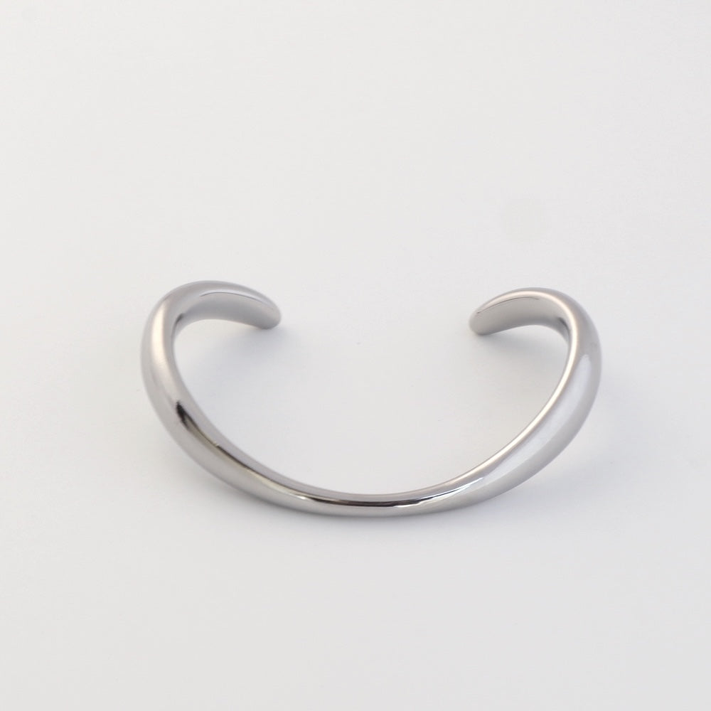 N213  stainless plump oversized bangle