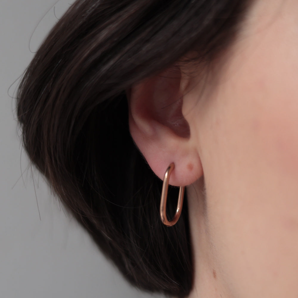 P338  stainless simple hoop pierce