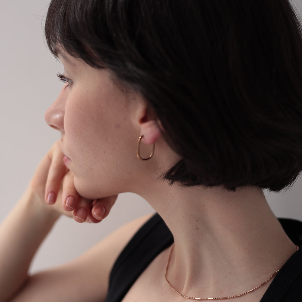 P338  stainless simple hoop pierce