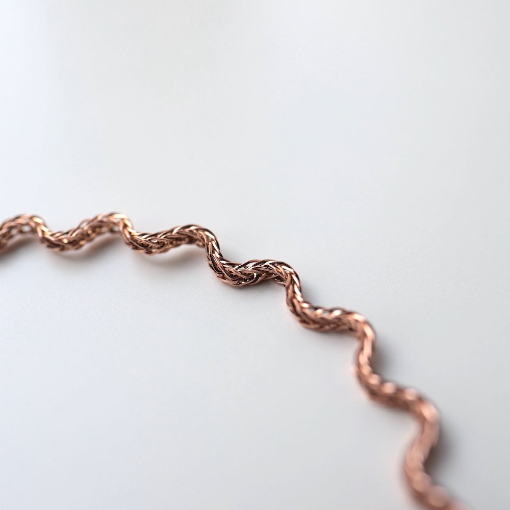 N255 stainless wave chain bracelet