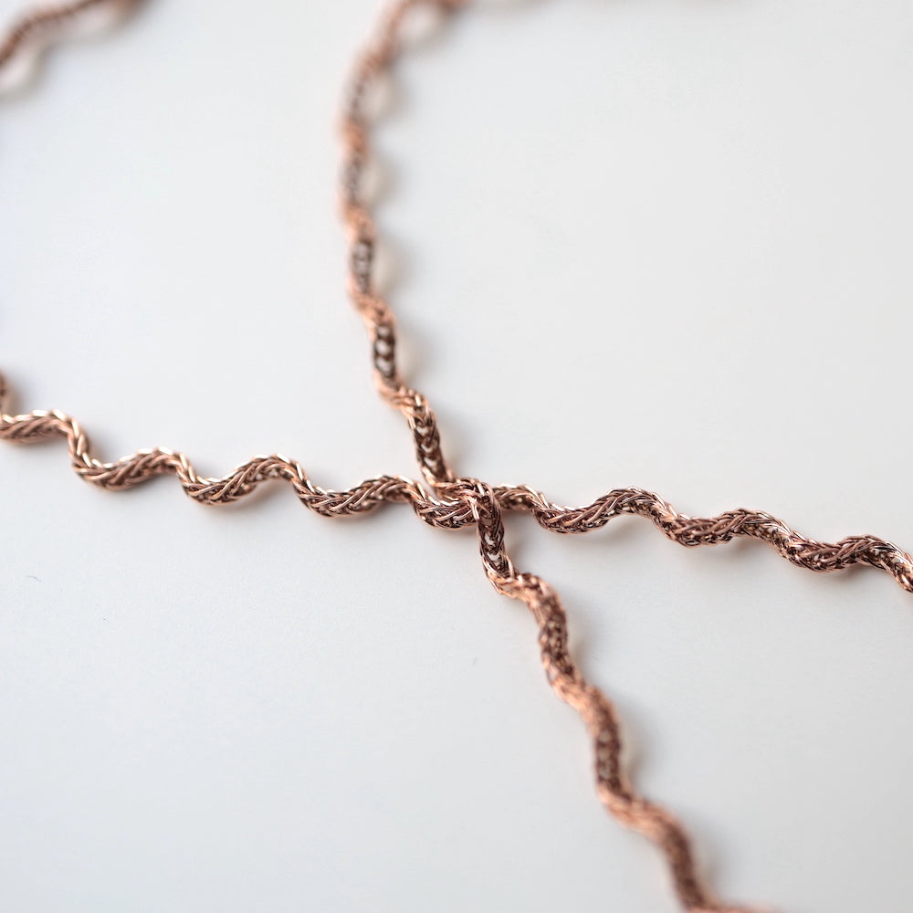 N254 stainless wave necklace