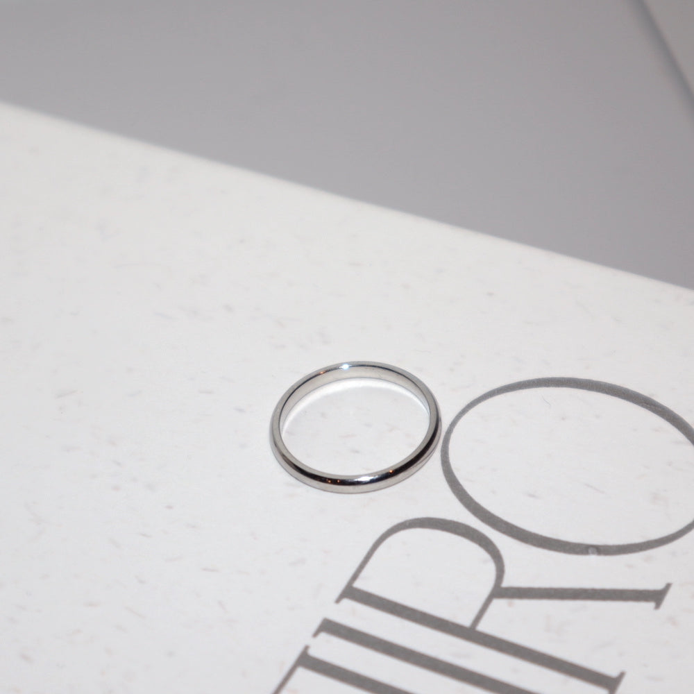 R095  stainless low dome ring