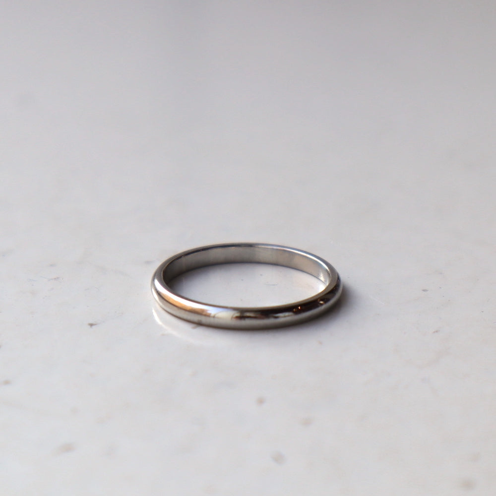 R095  stainless low dome ring