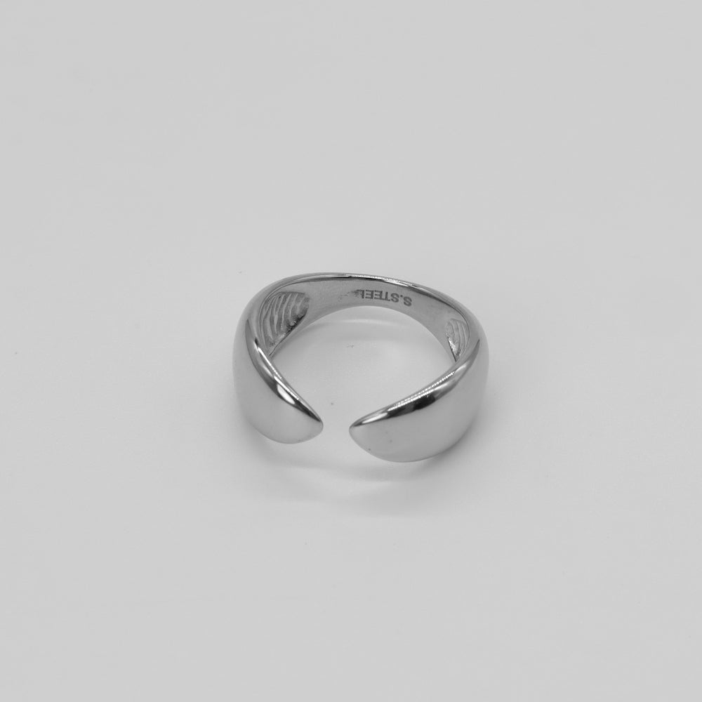 R008  stainless oversized plump ring