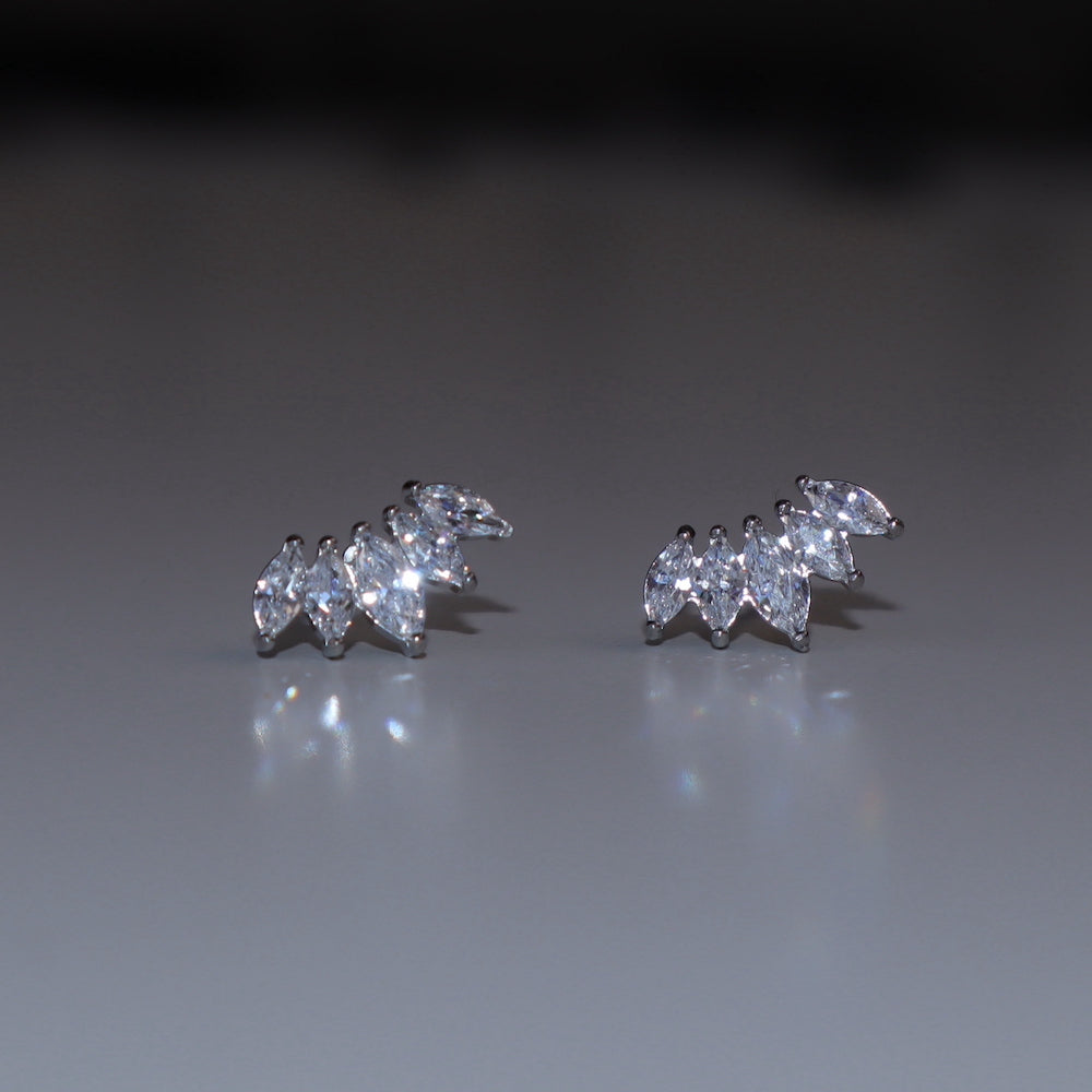 P457 stainless marquise cut pierce