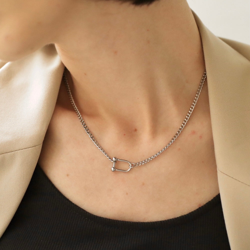 N038 stainless pendant necklace