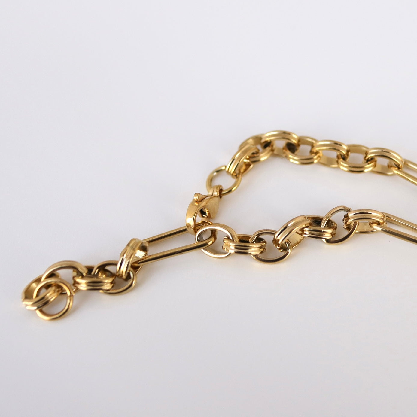 N122 stainless figaro chain  bracelet