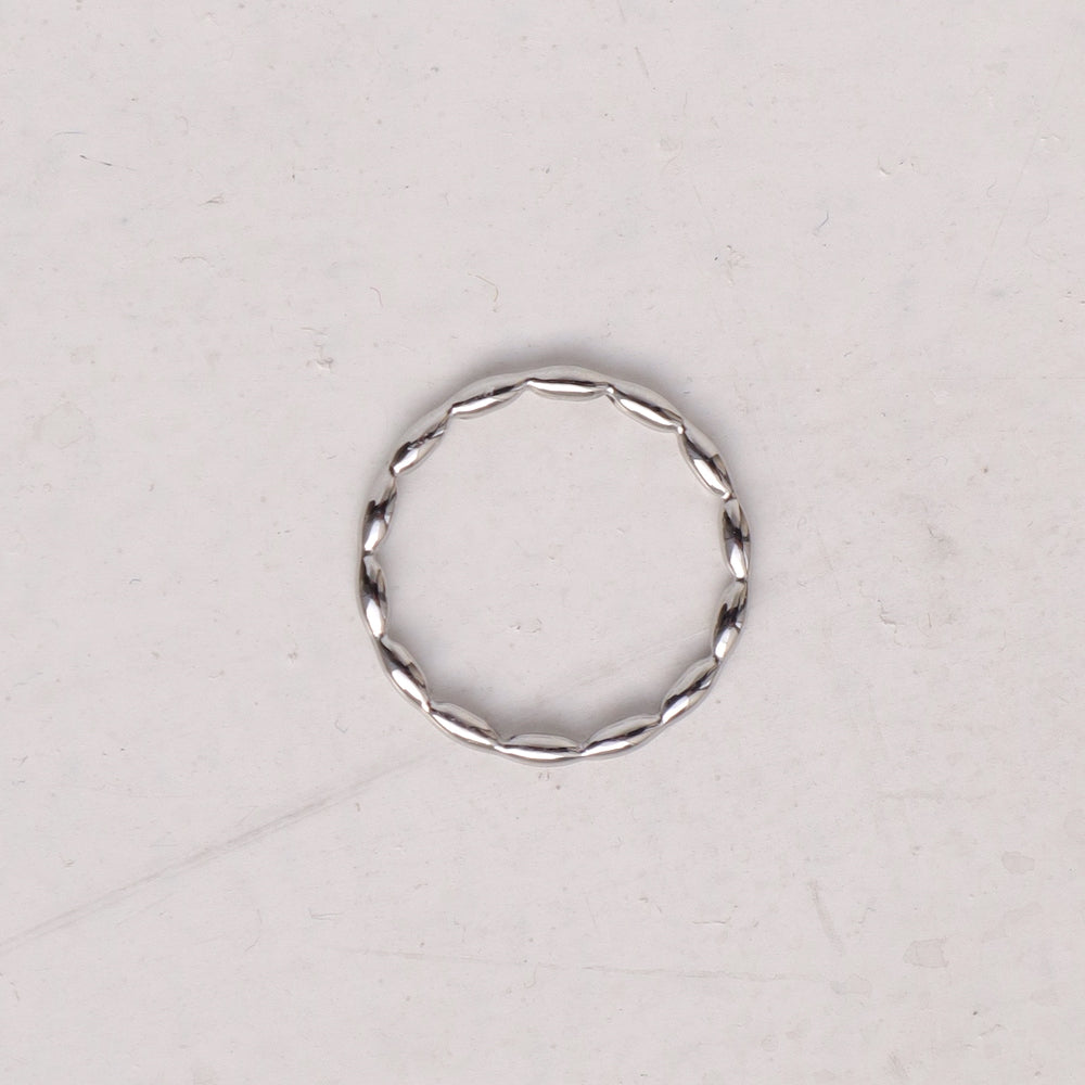 R057  stainless marquise ring