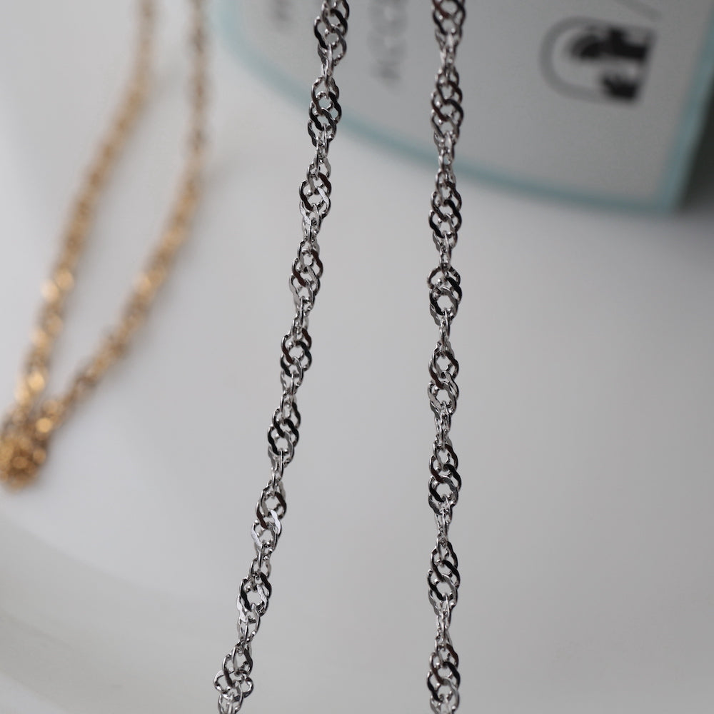 N253 stainless simple chain necklace